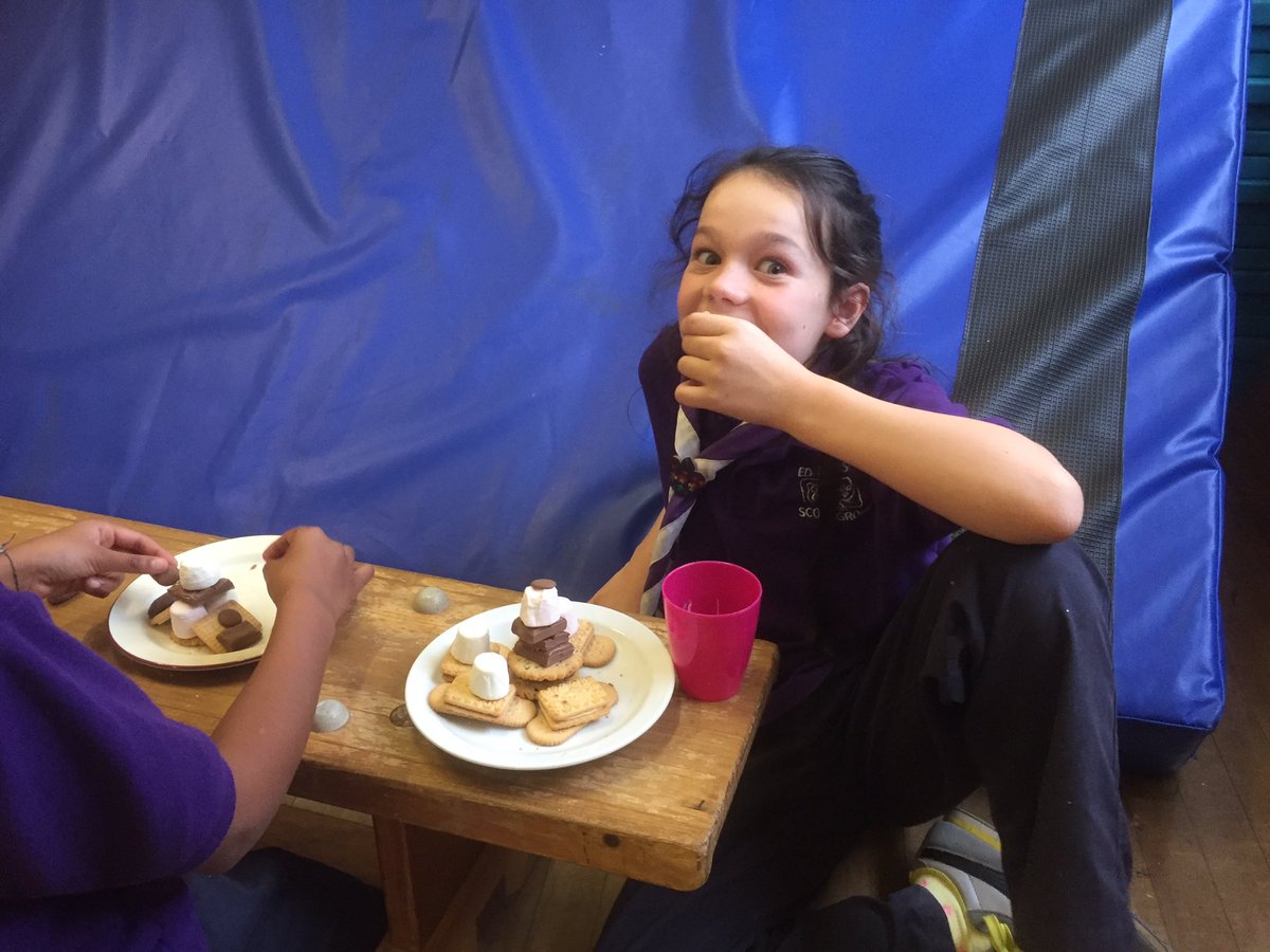 EPSScoutGroup's tweet photo. A great way to enjoy Friday night - the biscuit tower challenge! Building a tower of biscuits and assorted ingredients #ESGChallenge https://t.co/vauQTPXFQt