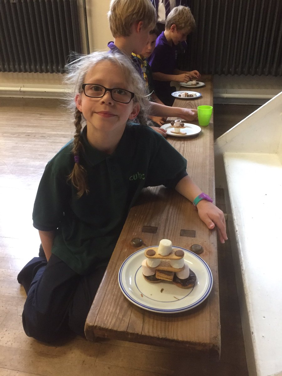 EPSScoutGroup's tweet photo. A great way to enjoy Friday night - the biscuit tower challenge! Building a tower of biscuits and assorted ingredients #ESGChallenge https://t.co/vauQTPXFQt