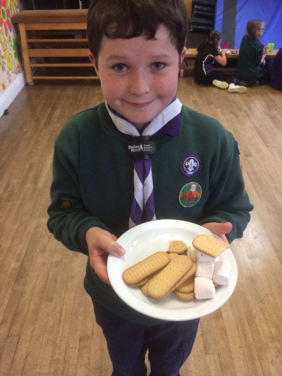 EPSScoutGroup's tweet photo. A great way to enjoy Friday night - the biscuit tower challenge! Building a tower of biscuits and assorted ingredients #ESGChallenge https://t.co/vauQTPXFQt