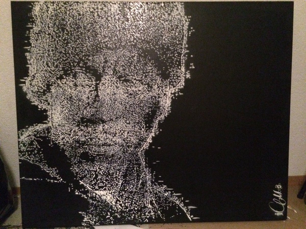 reddevangdast's tweet image. #testspray #stencil #spraycan #portrait #hiphop @mastaace #portrait