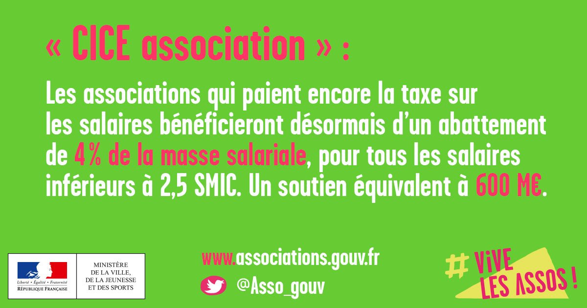 PatrickKanner's tweet image. Les associations vont bénéficier d'un CICE associatif. Elles pourront solliciter un pré-financement auprès de la @Bpifrance #VieAsso