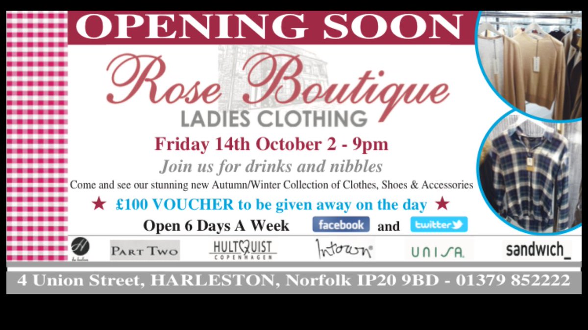 roseboutiques's tweet photo. FREE £100 voucher! https://t.co/4Tpc3BfmKh