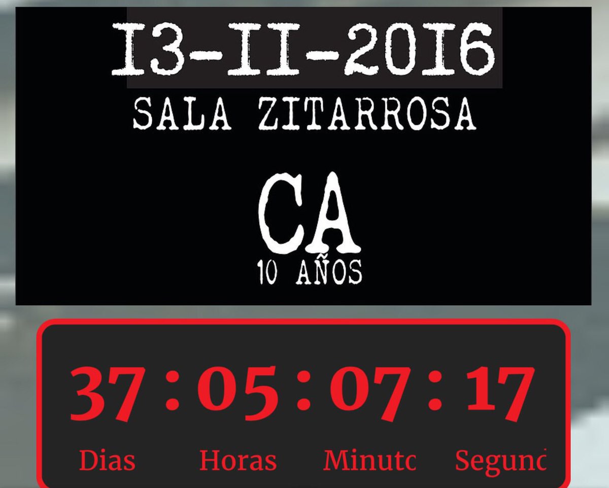 37 días para la sala , tenes tu entrada ?