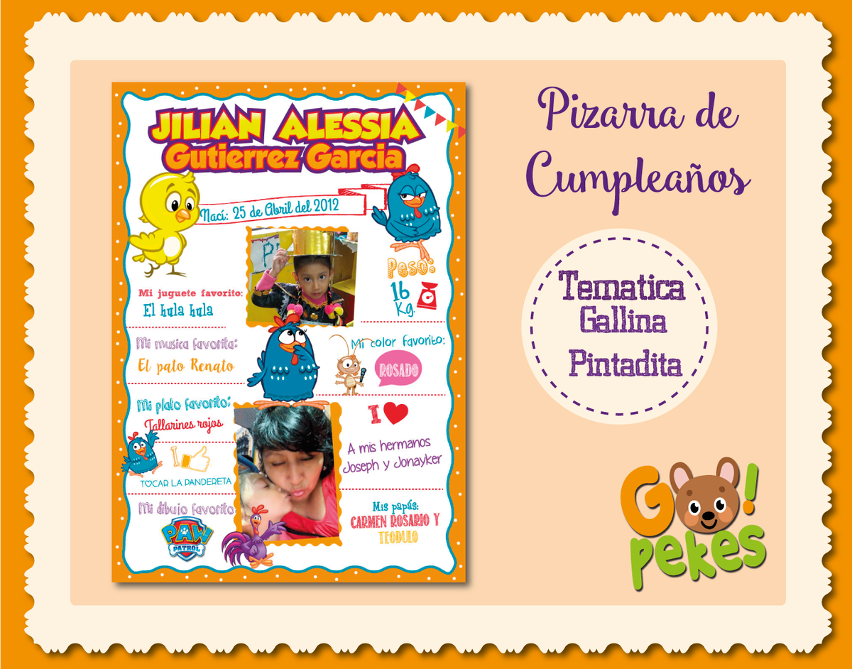 gopekes's tweet photo. #GoPekes Pizarra de cumpleaños
#GallinaPintadita #Chalskboard #Cuadros #Peru #Party https://t.co/IC0Kv4Lz4a