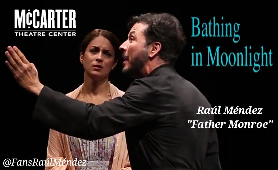 FansRaulMendez's tweet photo. #HanniaGuillen & #RaúlMéndez #FatherMonroe #Bathinginmoonlight @mccarter https://t.co/EjL0TdwFpM