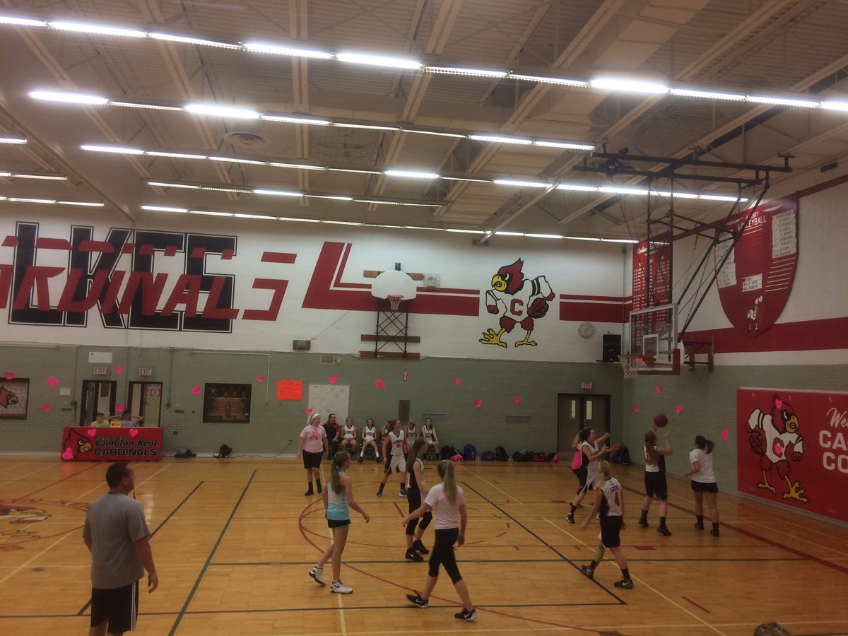 Sr. Girls Alumni game under way. Go Cardinals!