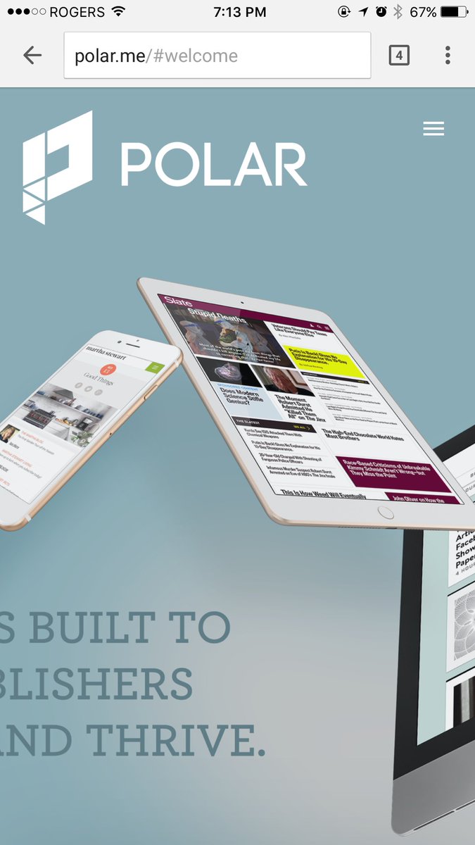Hey <a href="/aboutpolar/">Polar</a> and @kunalfrompolar - noticed your home page isn't mobile responsive for the initial slider. :)