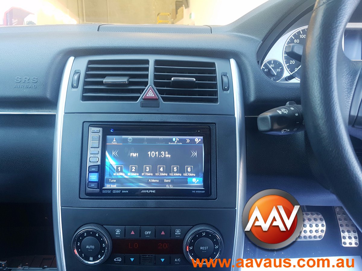 2010 Mercedes B180 radio upgrade with <a href="/AlpineAU/">Alpine Australia</a> IVEW554ABT