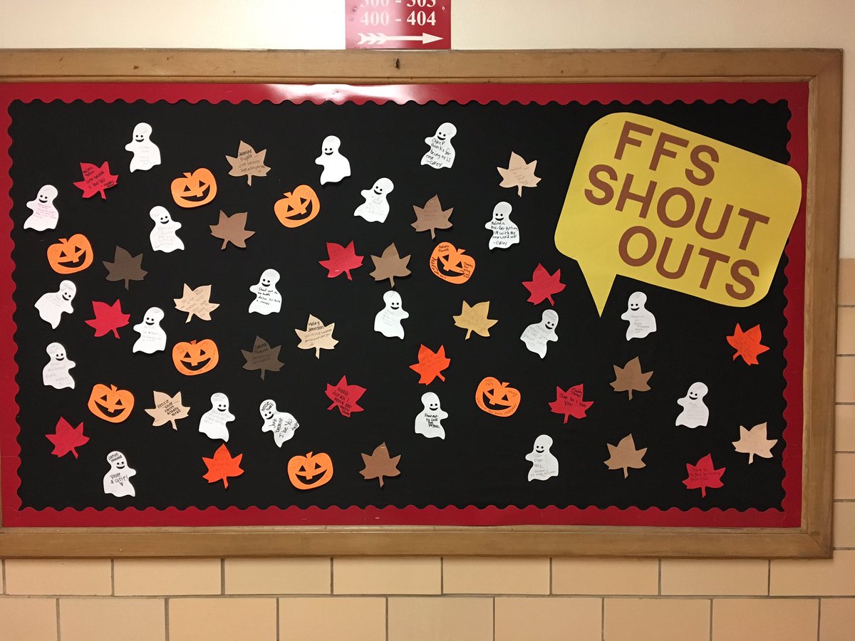 Getting October (Bullying Prevention Month) started with a new Shout Out board!! @MrsLarbesFFS  #recognizingourpositives #haveagreatweekend
