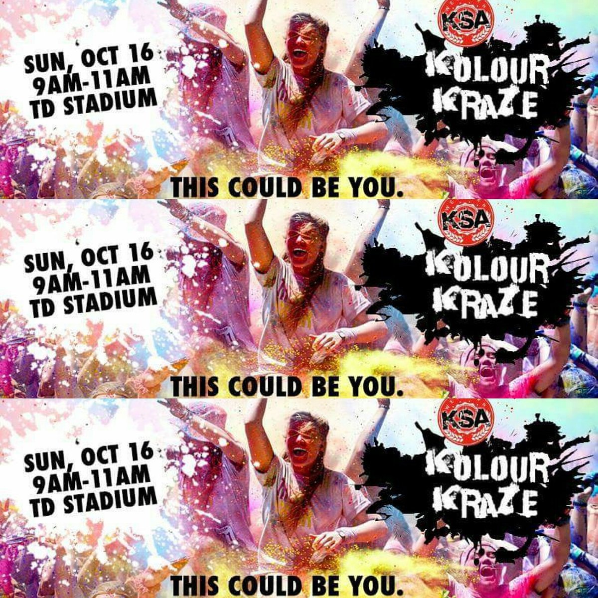 KSA_westernu's tweet photo. Get ready to be colour BLASTED !! More info available on our Facebook page. #ksa #uwo #kolourkraze #lit https://t.co/T8NSkF7QOG