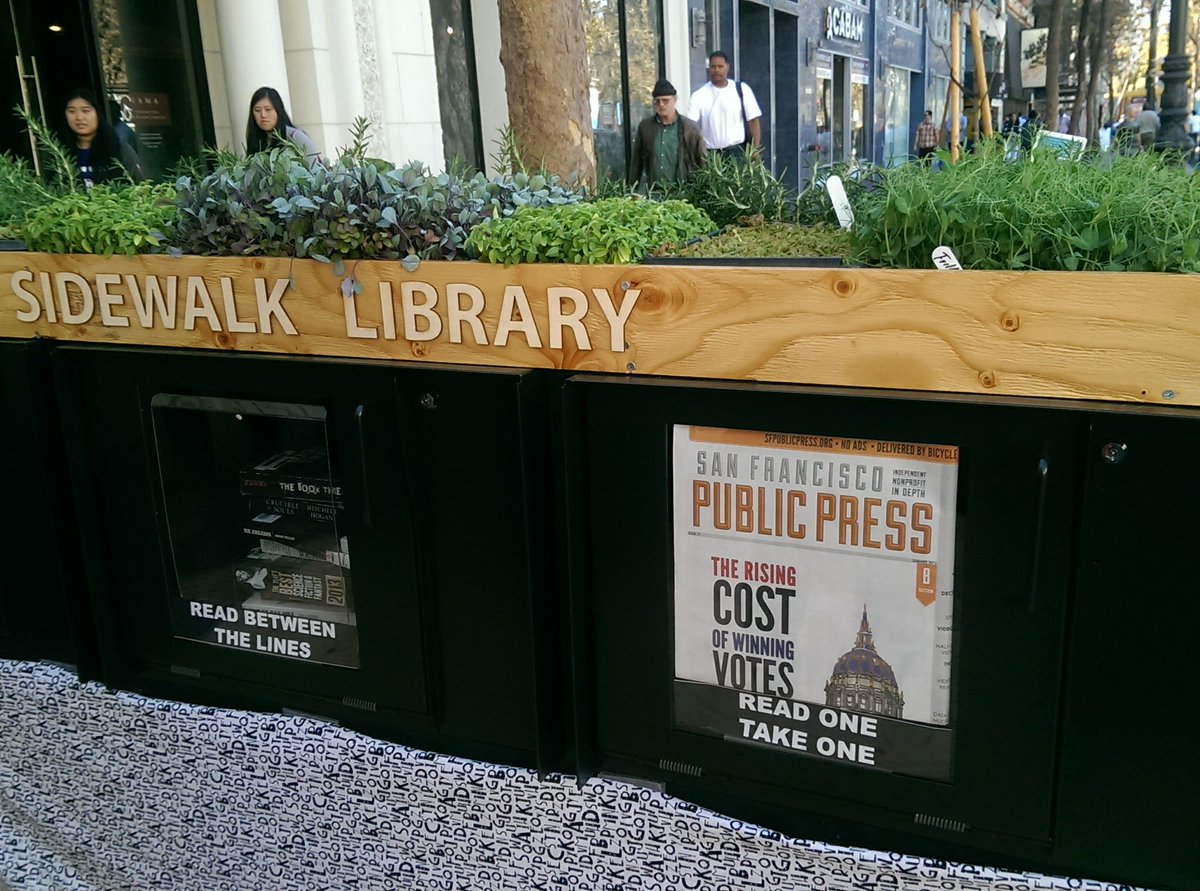Pick up a copy today or tomorrow at ​the Sidewalk Library — by <a href="/SFPublicLibrary/">SF Public Library</a> &amp; <a href="/sfpublicworks/">San Francisco Public Works</a> — during <a href="/MarketStreetPF/">MarketStPrototyping</a> #MSPF