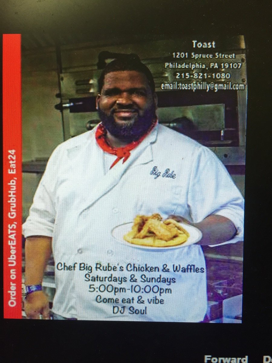 ToastPhilly's tweet photo. By popular demand! Chef Big Rube's Chicken and Waffles! https://t.co/6xyZm1qB8R