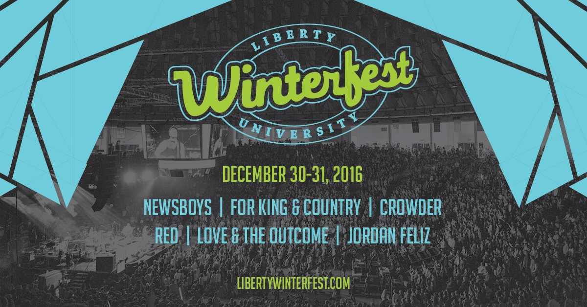 newsboys's tweet photo. Pumped to be a part of Liberty University’s 2016 WINTERFEST! Save up to $27 off your ticket thru Mon. Tickets >> https://t.co/i2hFVVOdtd https://t.co/sudhBQliOH