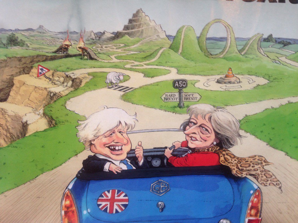 pdacosta's tweet image. The road to #Brexit, artfully depicted by @TheEconomist