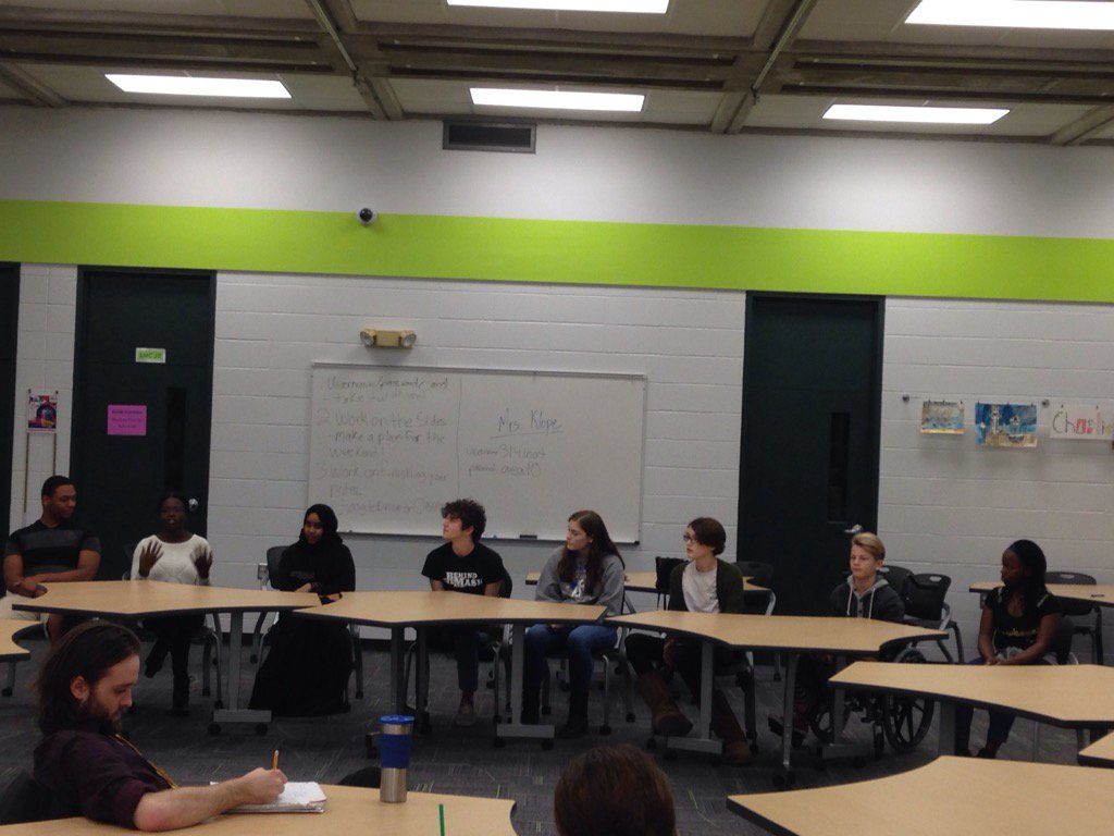 esbruening's tweet photo. Brave students! I wish my teacher knew... Student panel #EdCampICCSD #nwjhnews https://t.co/XahvJ3O693