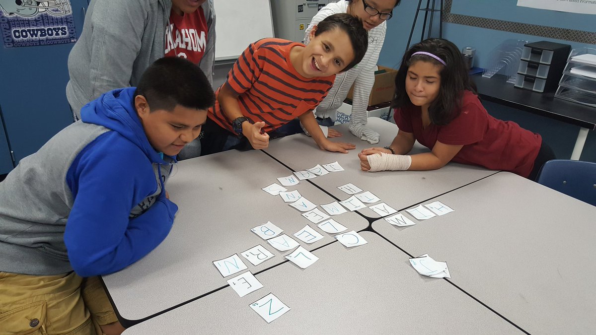 mrskristinhaney's tweet photo. Great day of #AVID team building playing "College Words with Friends!" Definite creativity with some words. π #ApacheStrongAMS https://t.co/9e1mQ98TOu