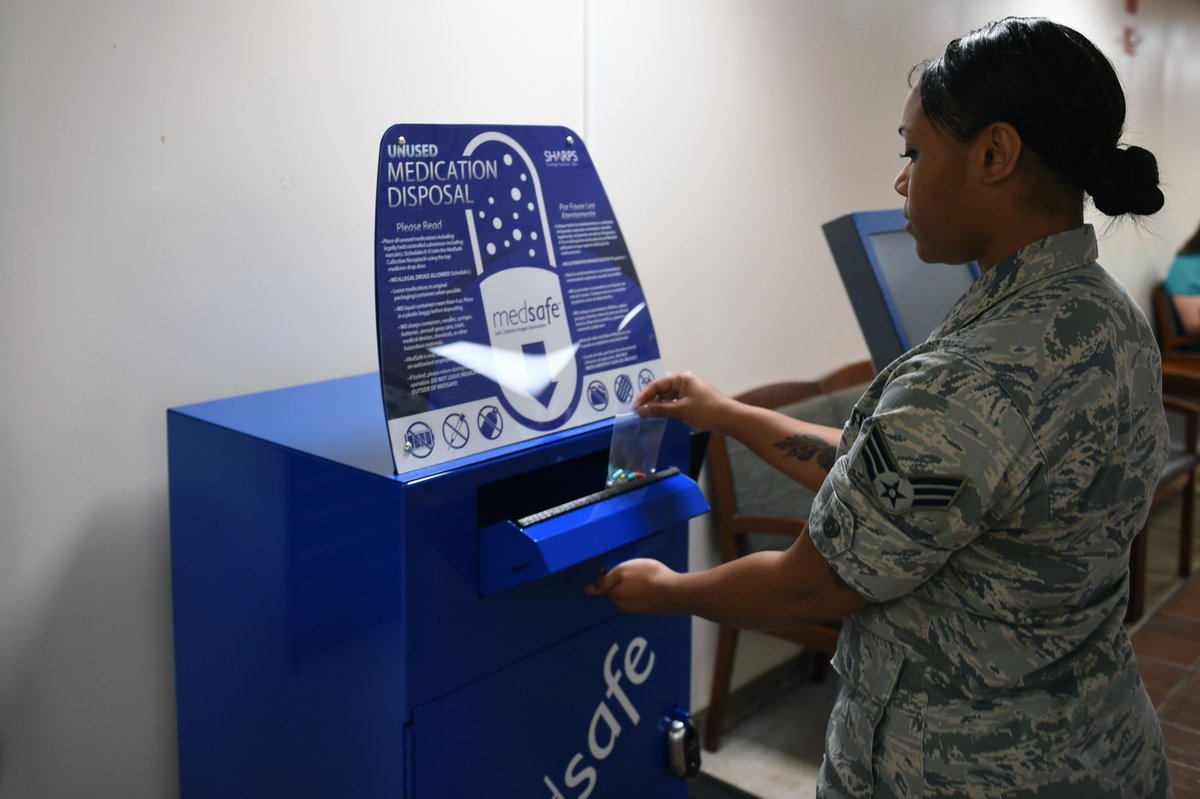 Have bottles of unused medication? Take them to any JBSA medical facility or pharmacy to the MedSafe bins