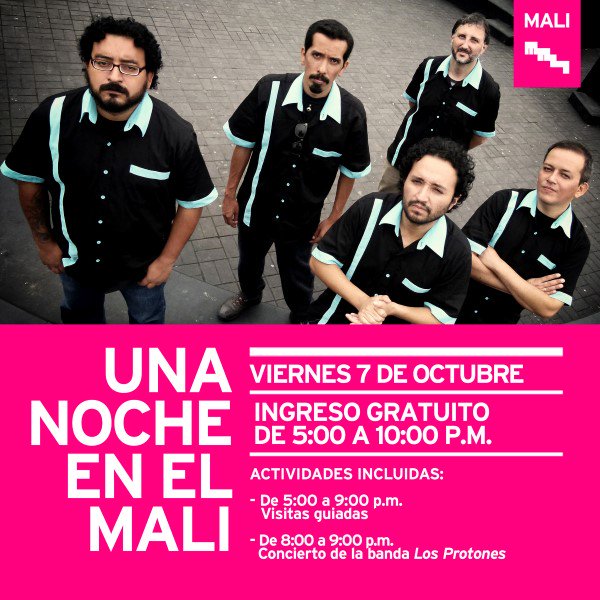 MuseodeArteLima's tweet photo. Arte y música GRATIS, hoy en la #NocheMALI! Exhibiciones abiertas hasta las 10 pm, concierto de #LosProtones 8 pm. https://t.co/yyy2ShDdTf https://t.co/7xG93LGU7H