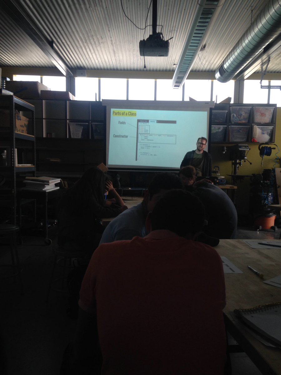 ialexander_HTHC's tweet photo. Learning about the parts of the class! #engineeringhthcv #fields #constructor #parameters #methods this is all new to me https://t.co/yX7zToFz1D