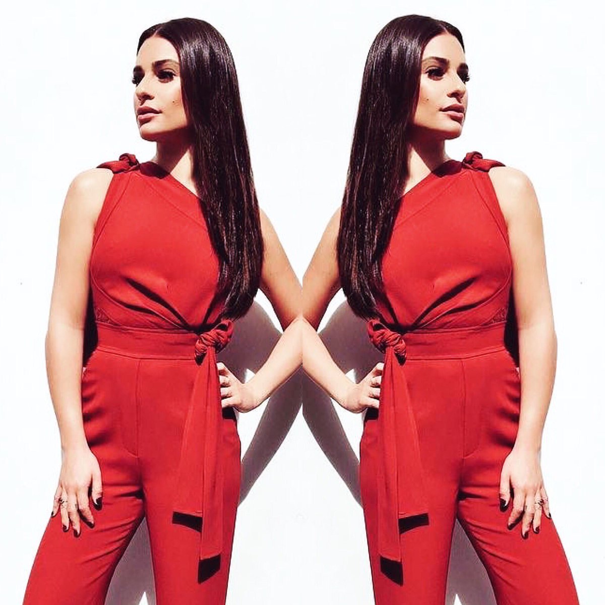 DavyNewkirk's tweet photo. Morning w a #screamqueen @msleamichele styling: @mrbradgoreski makeup: @KiraNasrat hair: @DavyNewkirk #leamichele #sleekhair https://t.co/4tWPs7yS3k