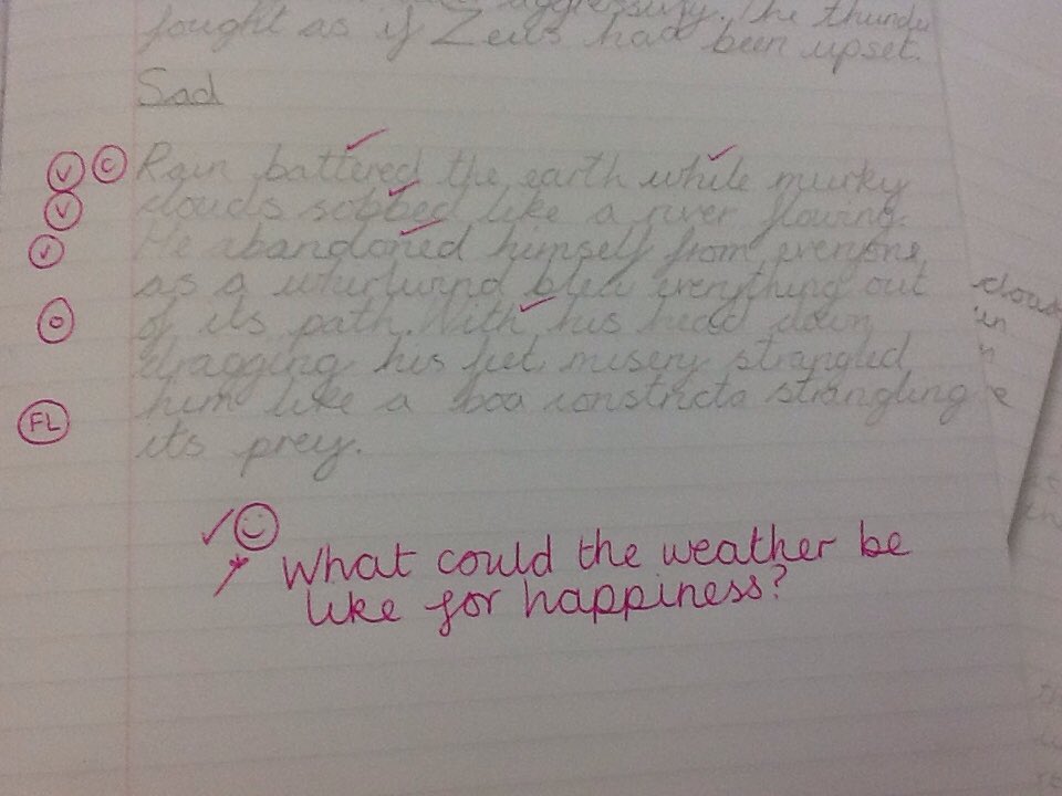 king_miss_'s tweet photo. Show don't tell emotion sentences in Year 6 @Battyeford https://t.co/2XLcjYm7hf