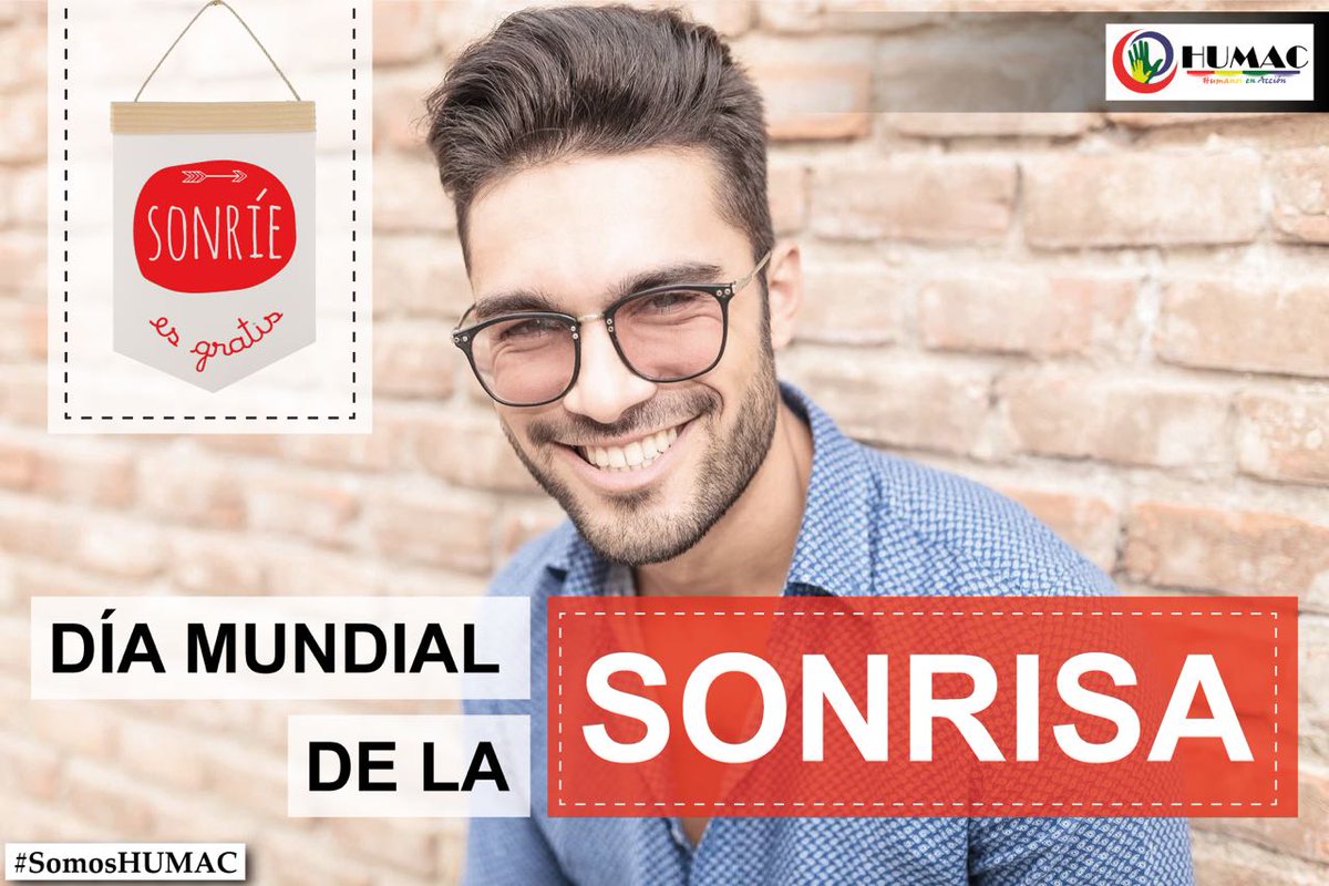 HUMACHN's tweet photo. Día mundial de la sonrisa. Qué esperas para sonreir?
#SomosHUMAC https://t.co/DKubAVZyWr