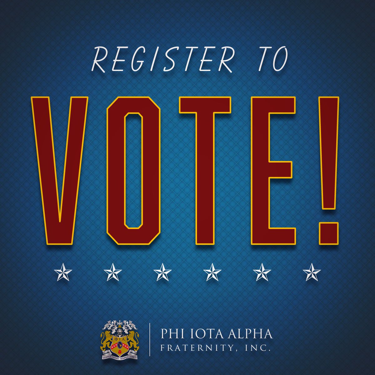 PhiIotaAlpha's tweet photo. November #Elections are just around the corner. Your still have time to #RegisterToVote! https://t.co/hcUt3uW9XJ #FIAVote #LatinosVote #HHM https://t.co/A8kH0ICU3t