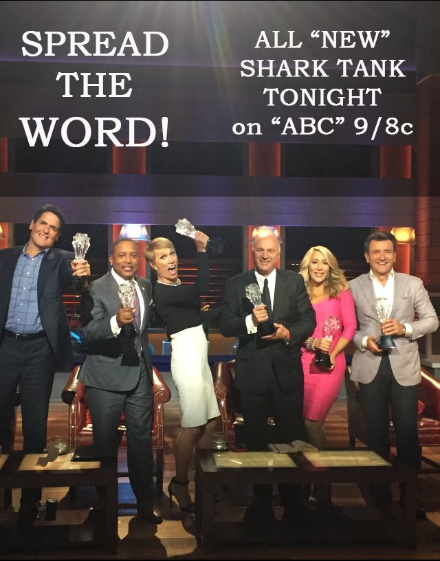 BrooklynPopUp's tweet photo. Tune in TONIGHT for an “ALL NEW” #SharkTank on ABC 9/8c. FB: @SharkTank
Twitter: @ABCSharkTank Instagram: @Sharktankabc https://t.co/W4Mg7AmFDX