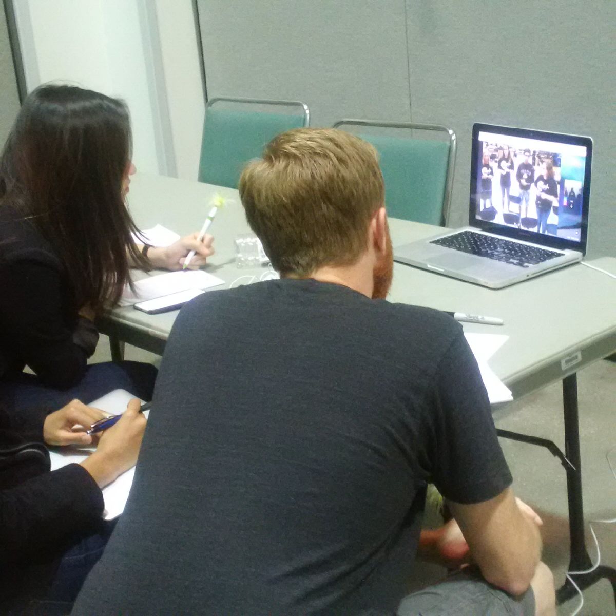 SOAR_EKY's tweet photo. Students in Paintsville are polishing their presentation with help from #MIT before tomorrow’s big presentation. #hackalachia #SOAR #KVEC https://t.co/fLdszKBgJu