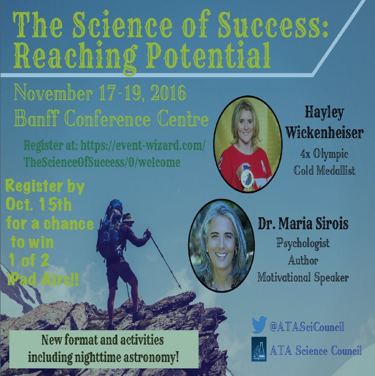 albertateachers's tweet photo. Register for the excellent @ATASciCouncil conference by Oct 15 for a chance to win 1 of 2 iPad Airs https://t.co/RQB27yRmMr #abed #ATASc16 https://t.co/XMu8q78q79