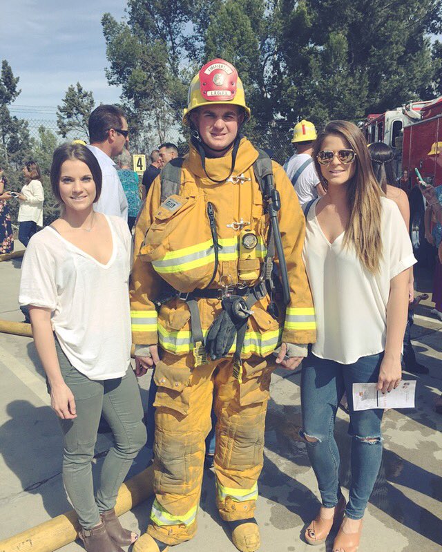 nikkitartag's tweet image. You guuys! You are now looking at the newest member of the LA County Fire Department 🚒🔥 Huge congrats to my bro! Love you tommyson #class144