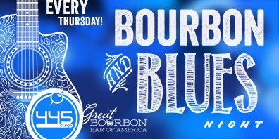 445Lounge's tweet photo. Thursdays @ 445: Bourbon &amp; Blues Night! https://t.co/TGHnxNdgms