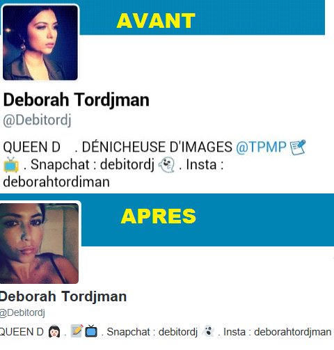 LeZappeurFou's tweet photo. A cause de mes 2 tweets @Debitordj a reçu la consigne de modifier en urgence et discrètement son profil Twitter. Jeu des 7 erreurs => https://t.co/vzSdu0FbUS