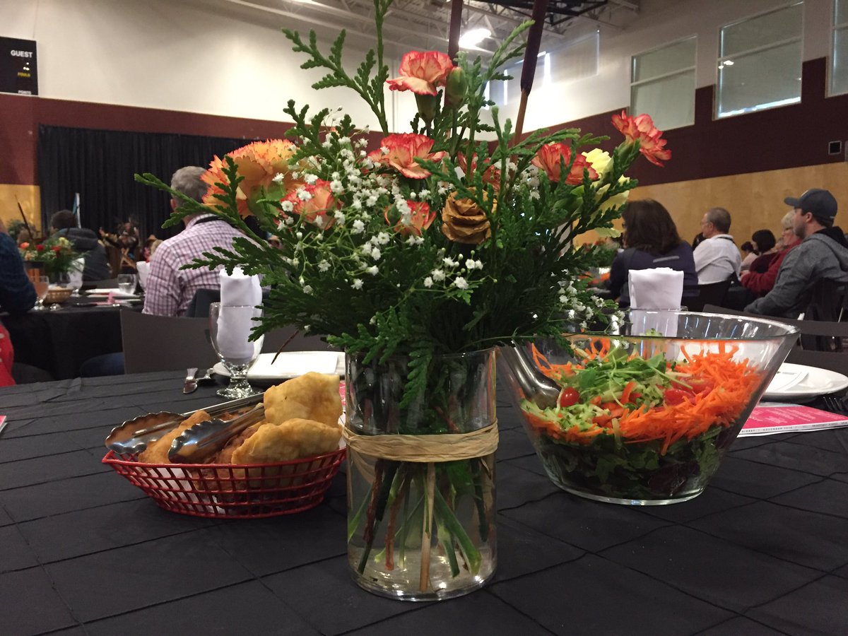 Kate_P_T's tweet photo. Thank U to @musqueam Nation for your amazing opening song/dance/prayer &amp; for this amazing spread! #FirstNations1st https://t.co/WaG7Z4tNTU