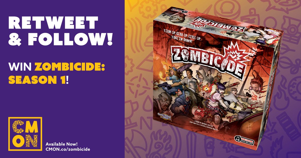 CMONGames's tweet image. Another #CMONContest! Win a copy of #Zombicide. RT and Follow to enter. Ends 10/12 at 11:59 PM EDT. Learn more: cmon.co/2ahGU5p