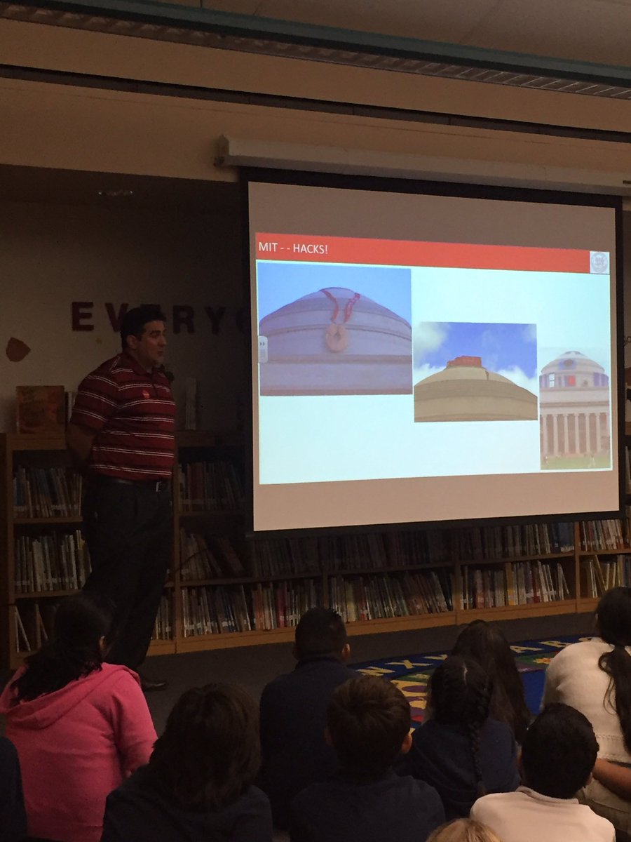 mckinj01's tweet photo. Had a great 4th Grade assembly with Mr. Josh Mahon, an MIT alumni from AZ! @CamelviewMSD38 @mit #growthmindset #extraordinarylearningforall https://t.co/S3VHPMRJ9K