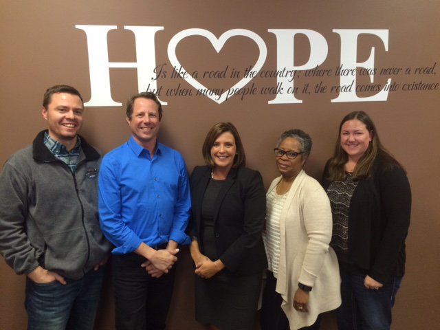 MNsure's tweet photo. #MNsure CEO Allison O'Toole paid visits earlier today to partners Health Insurance Services, Inc. &amp; Heartland Community Action. https://t.co/qrF93wvGYn