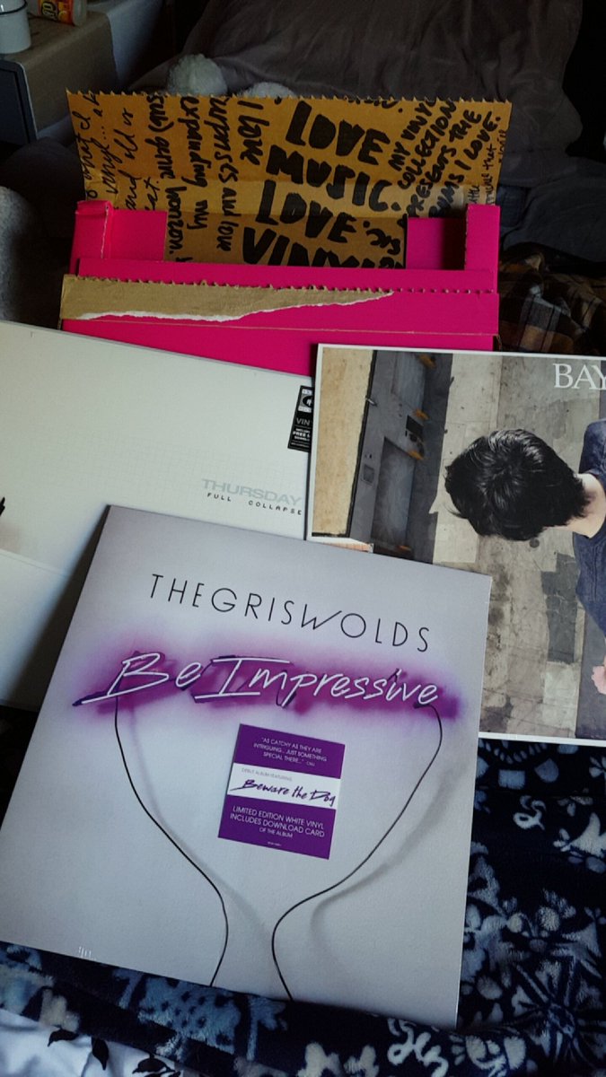 Thousandsuns76's tweet photo. I got my @getvnyl box today and nearly cried because of @wethegriswolds https://t.co/uRpWRb2WAK