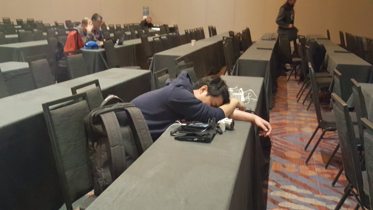 EddyWillems's tweet image. For some people the #VB2016 conference is too much ...