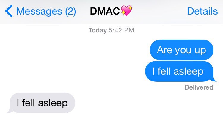 MadisonnnMoore's tweet photo. Senior year Friday nights are insane. Always some party. I mean wow we are reckless. Just look at mine and Dana's conversation. #ragers https://t.co/W8HPLPxOyg