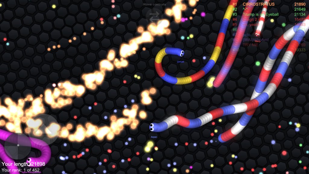 SlitherNickname's tweet photo. This time, my #Cloud themed #SlitherNickname was #Cirrostratus.  It was fun being number one! #Slither.io #Slitherio https://t.co/gKSpA36SeC