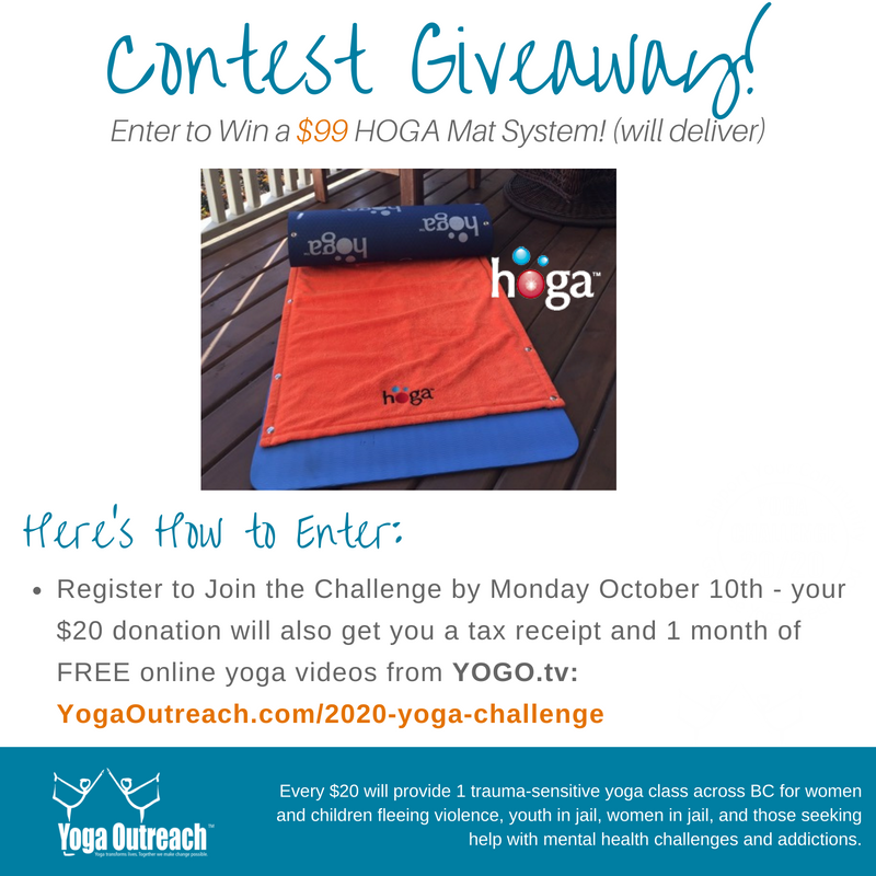 yogaoutreach's tweet photo. Register to be entered #win the @hogamat - everyone will get #free online #yoga videos from @YOGO_tv #trauma #abuse https://t.co/3vCqO2xu8U https://t.co/qf03LpLb8t