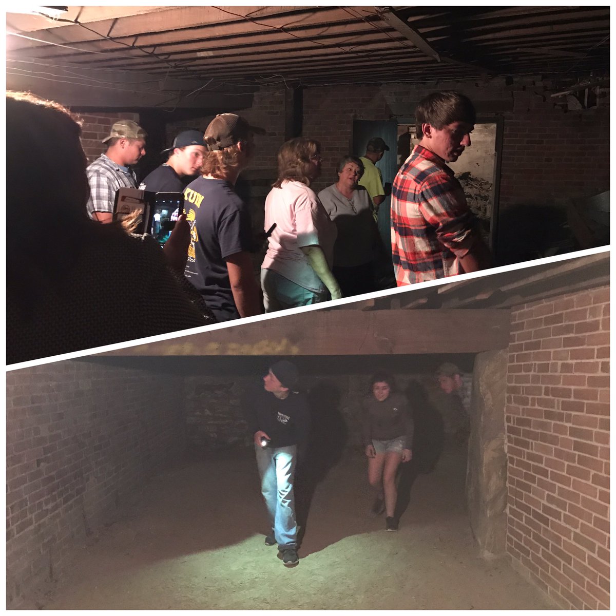 FCSD_Panthers's tweet photo. Seniors that worked at the town hall were treated to a tour of the basement. #givebackday #mytbafcs #dustybuttheylovedit #classof2016rocks https://t.co/4gzCikmOib