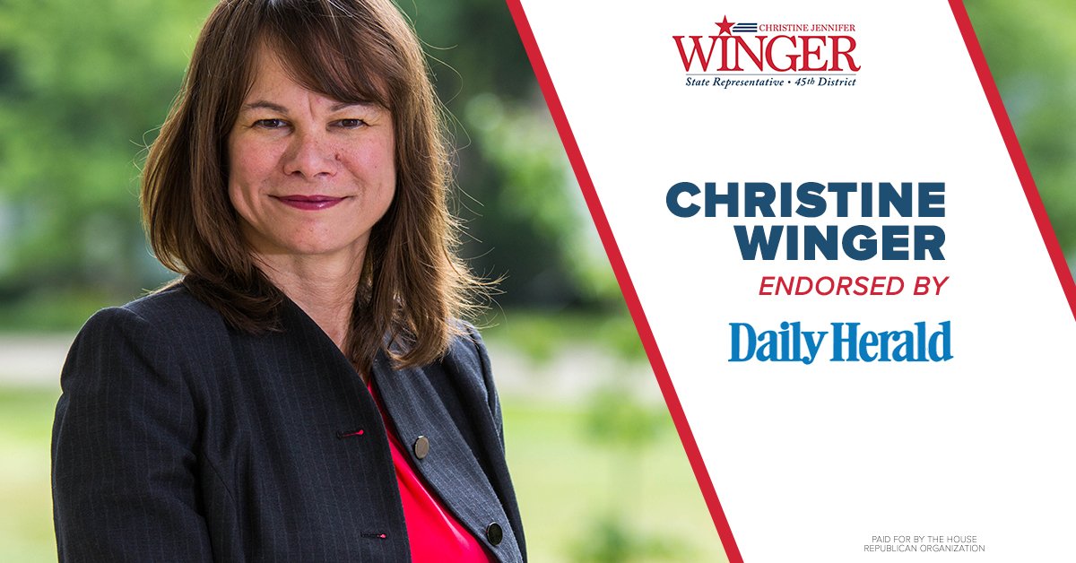 RepWinger's tweet photo. Very honored to have the support of the Daily Herald. #DailyHerald #endorsement https://t.co/K2oQ9HkP3c