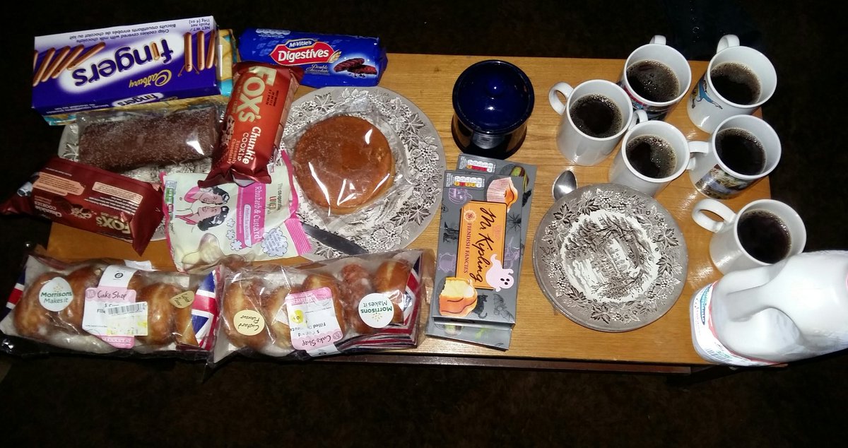 spirehospradio's tweet photo. This is what happens when all the members bring food to a Spire Hospital Radio monthly meeting! Good job calories don't count on a Friday! https://t.co/fSGsuVOBfz