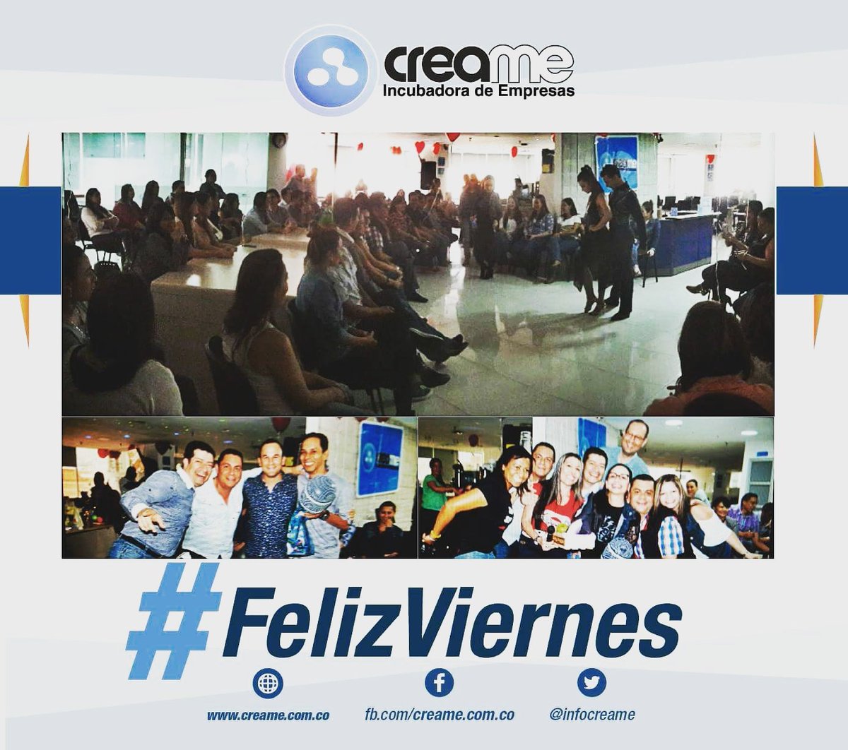 infocreame's tweet photo. Compartir y socializar con compañeros que tal vez aún no conocíamos en nuestro "Amigo Secreto" #FelizViernes
#EnModoCreame https://t.co/1bEm2vcQ2w