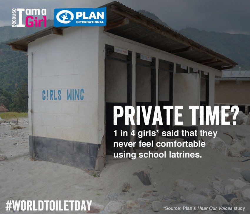 Plan4Girls's tweet photo. #GlobalWASH programs help girls &amp; women manage their periods by providing access to clean water &amp; girl-friendly toilets. https://t.co/CQTJeQd3FG