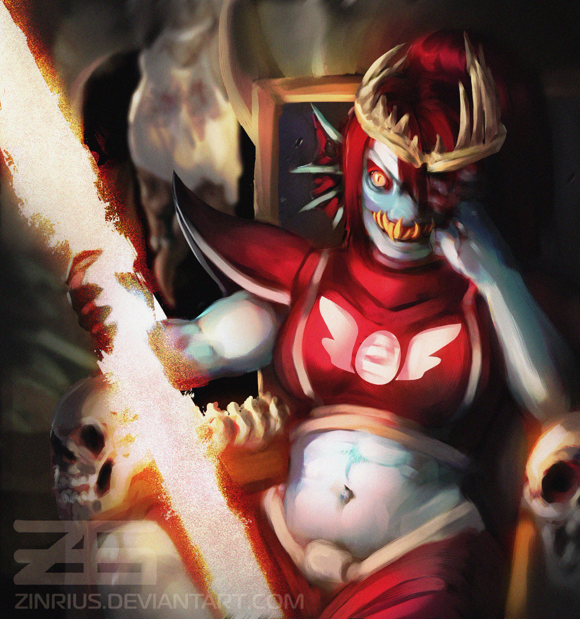 Zinful Graphics в Твиттере: "Queen #Undyne of #Undertale's AU #Ho...