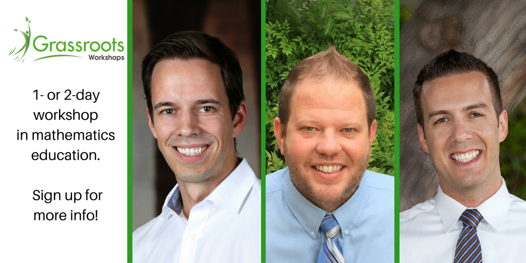 Interested in seeing <a href="/ddmeyer/">Dan Meyer</a> <a href="/gfletchy/">Graham Fletcher</a> or I host a 1 or 2 day workshop? Sign up for more info groots.ws/flyer #MTBoS #math #MathEd