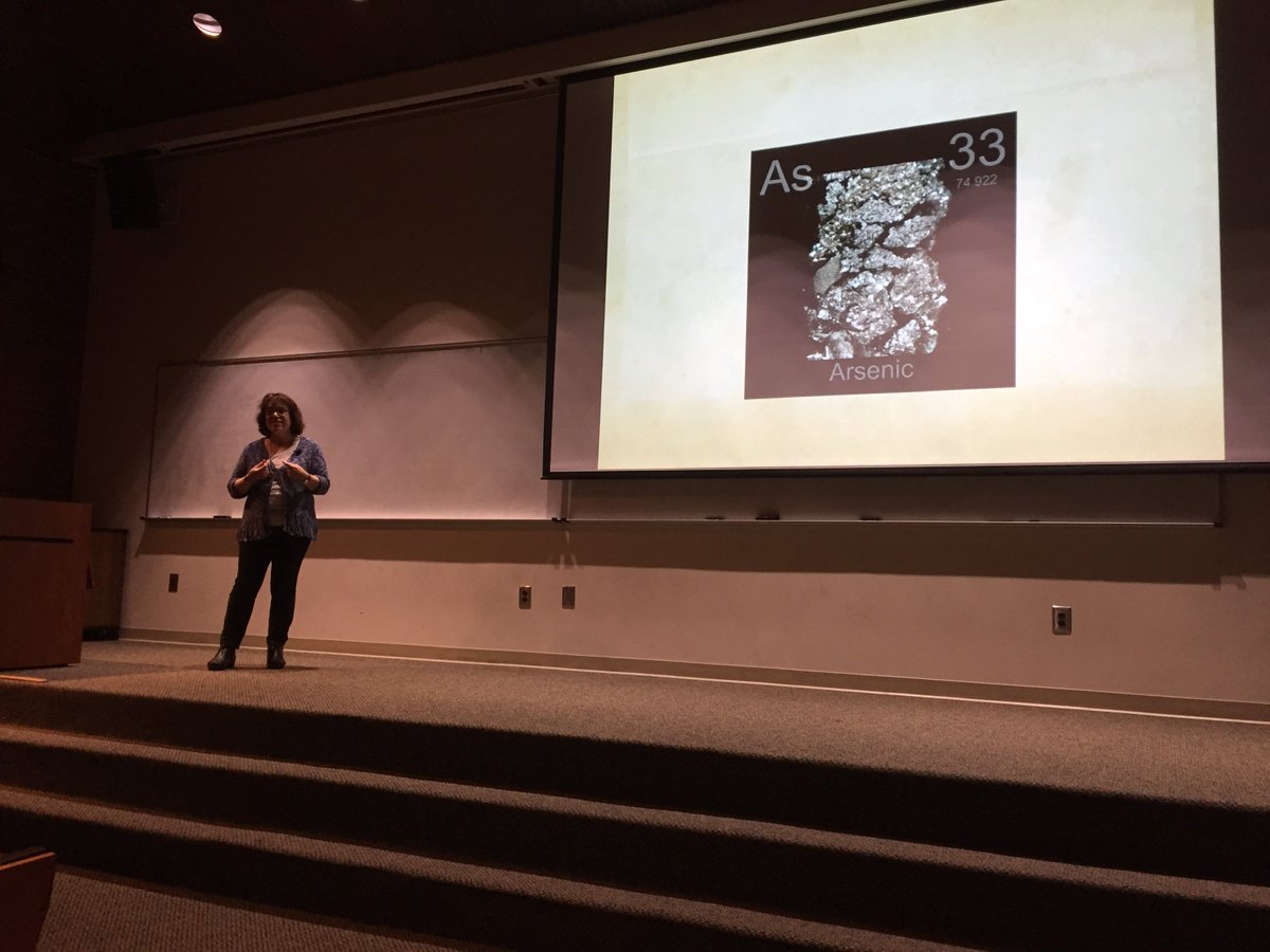 clairewall5's tweet photo. Great to hear science writer and @UGAGrady alumna Deborah Blum speak on the history of arsenic and it's connection to life today. https://t.co/ahYjckvc7i